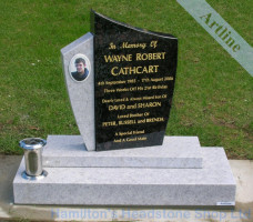 White Pearl Headstone