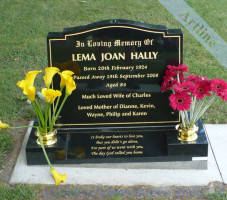 Black Granite Headstone