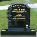 Camber with Roses Headstone