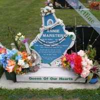 Engraved Island Headstone