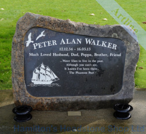 New Zealand Rock Headstone